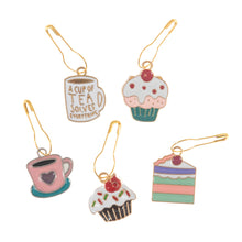 Load image into Gallery viewer, Metal charm Stitch Markers in a pot
