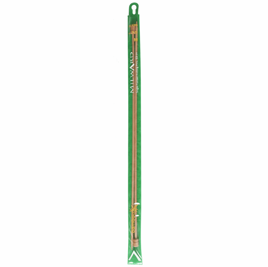 Milward Bamboo Knitting needles Pairs 3.5mm x 33cm