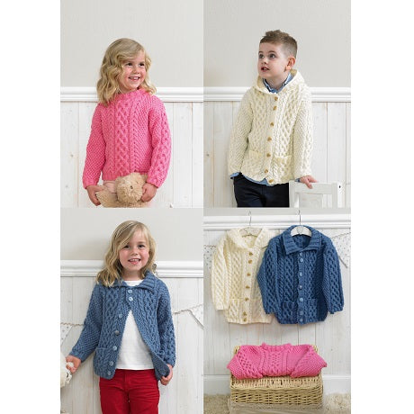 Stylecraft Pattern 4205: Duffle Jackets and Sweater
