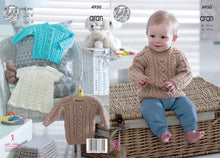 Load image into Gallery viewer, King Cole Pattern 4950: Sweater Cardigan and Dress
