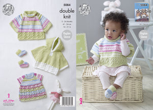 King Cole Pattern 5084: Capes, Top & Booties