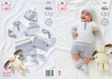 Load image into Gallery viewer, King Cole Pattern 5981: Sweaters, pants, Hat and Booties
