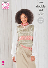 Load image into Gallery viewer, King Cole Pattern 5697: Round & V Neck Tank Tops