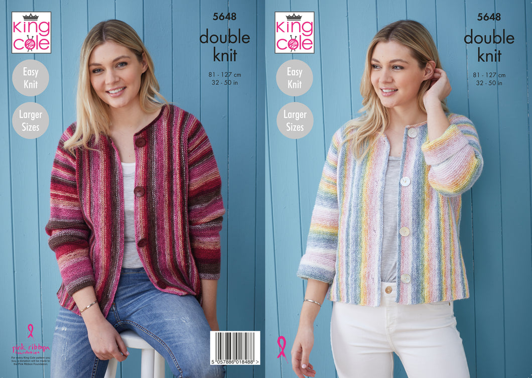 King Cole Pattern 5648: Cardigans