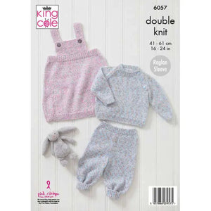 King Cole Pattern 6057: Sweater, Dress and Pants