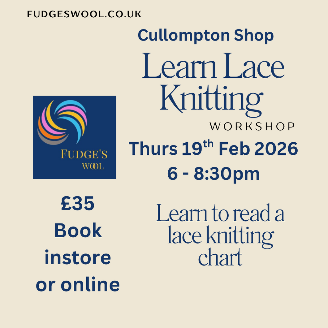 Cullompton Workshop: Learn Lace knitting from a chart