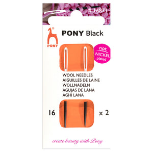 Pony Needles Black not Nickel Plated