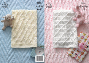 King Cole Pattern 3506: Baby blankets