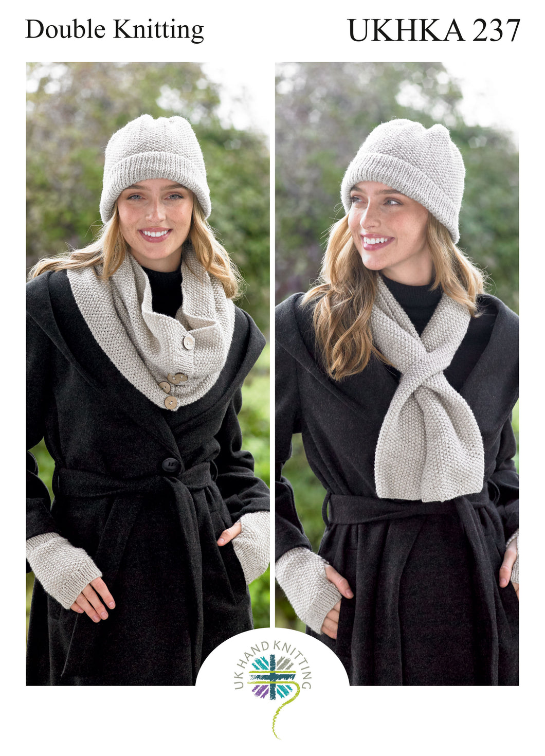 UKHKA Pattern 237:  Scarf, Snood, Hat, wrist warmers
