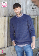 Load image into Gallery viewer, King Cole Pattern 5799: Round and V NeckSweaters
