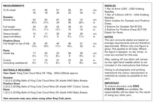 Load image into Gallery viewer, King Cole Pattern 6057: Sweater, Dress and Pants

