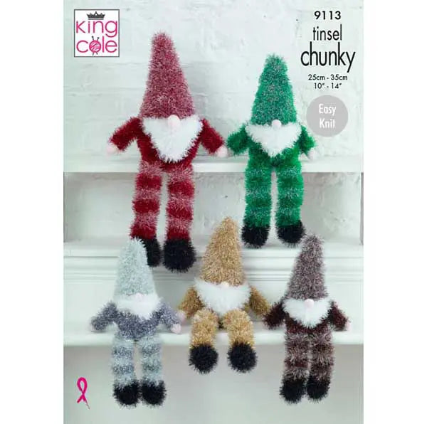 King Cole Pattern 9113: Tinsel Gnomes