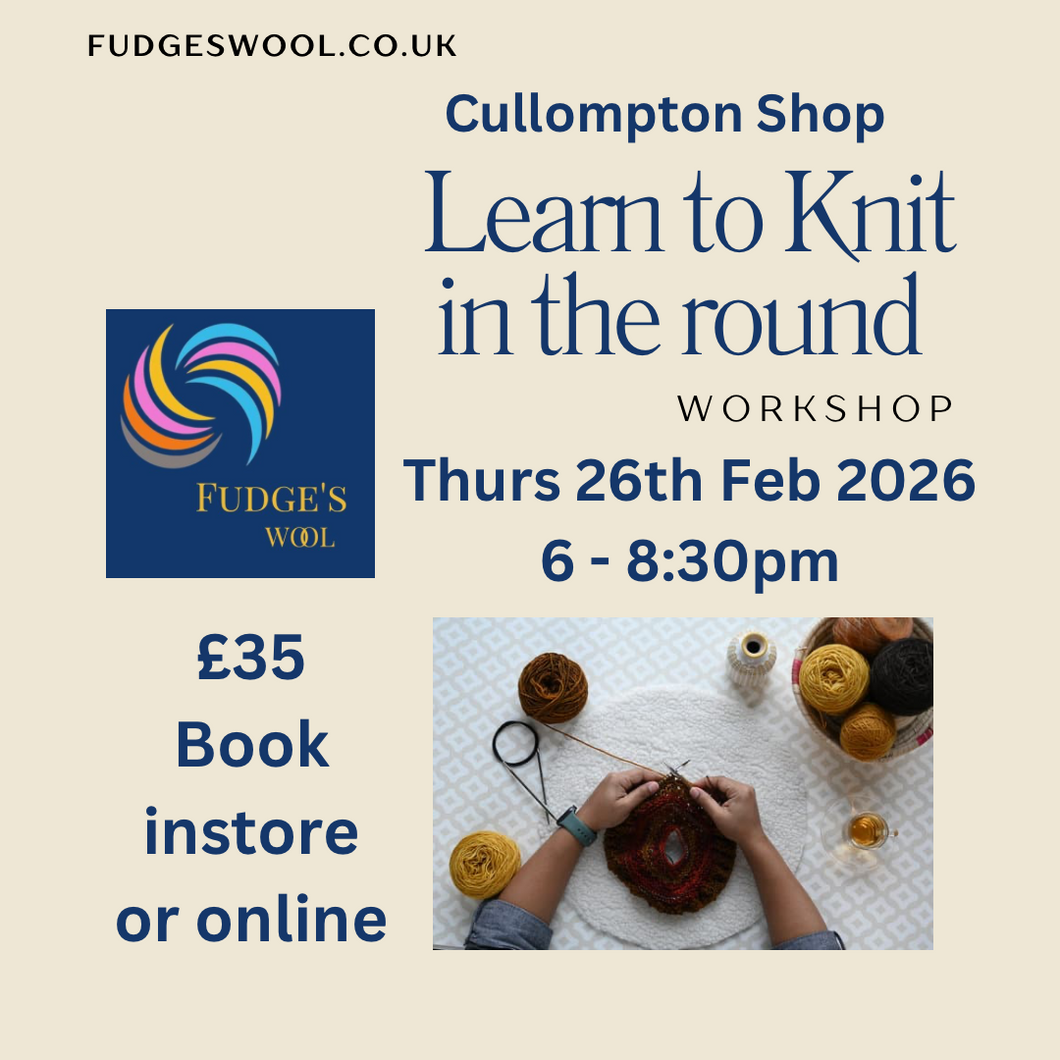 Cullompton Workshop: Learn to Knit in the round