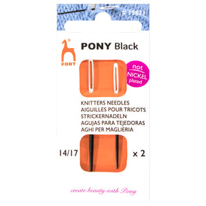 Pony Needles Black not Nickel Plated