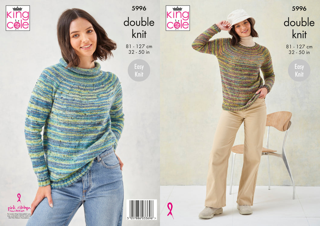 King Cole Pattern 5996: Sweaters
