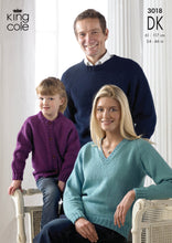 Load image into Gallery viewer, King Cole Pattern 3018: Sweaters and Cardigan
