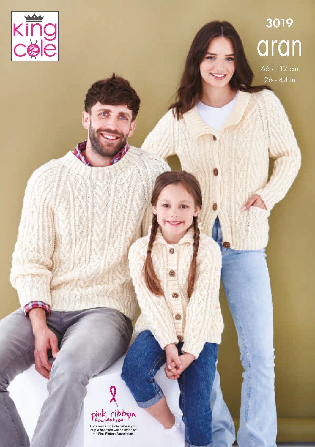 King Cole Pattern 3019: Sweaters & Cardigan