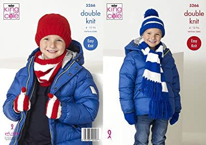 King Cole Pattern 5266: Scarf, Snood Hats & Mitts