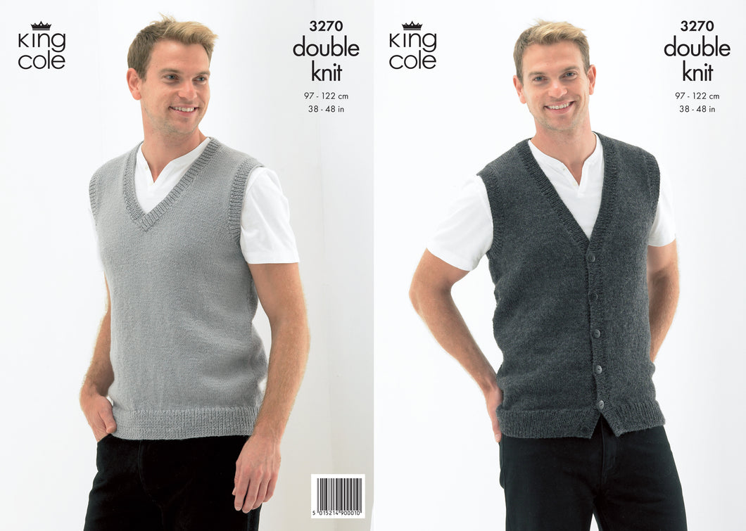 King Cole Pattern 3270: Slipover and Waistcoat
