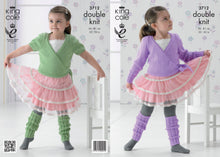 Load image into Gallery viewer, King Cole Pattern 3712: Ballet Cardigan and leg warmers
