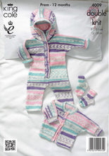 Load image into Gallery viewer, King Cole Pattern 4009: All in One, jacket and Socks
