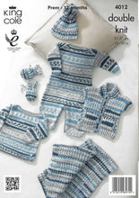 Load image into Gallery viewer, King Cole Pattern 4012: Baby Set

