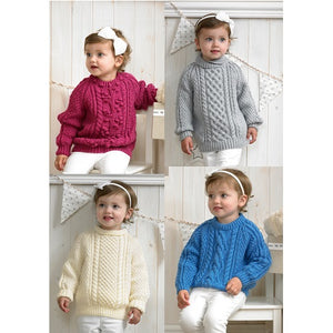 Stylecraft Pattern 4175: Aran Sweaters