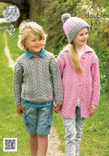Load image into Gallery viewer, King Cole Pattern 4375: Sweater, Cardigan and Hat
