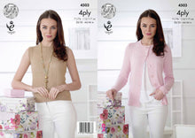 Load image into Gallery viewer, King Cole Pattern 4503: Cardigan &amp; Top
