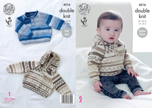 King Cole Pattern 4516: Raglan Sweaters