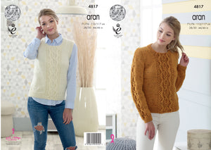 King Cole Pattern 4817: Slipover & Sweater