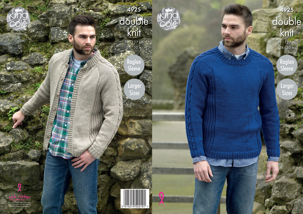 King Cole Pattern 4925: Sweater and Jacket