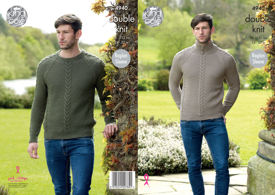 King Cole Pattern 4940: Sweater and Pullover