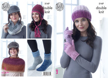 Load image into Gallery viewer, King Cole Pattern 5147: Hat, Cowl, Shoulder Cover, Socks and Helmet in DK
