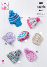 Load image into Gallery viewer, Kingcole Pattern 5200: Hats 6 Months to 4 Years
