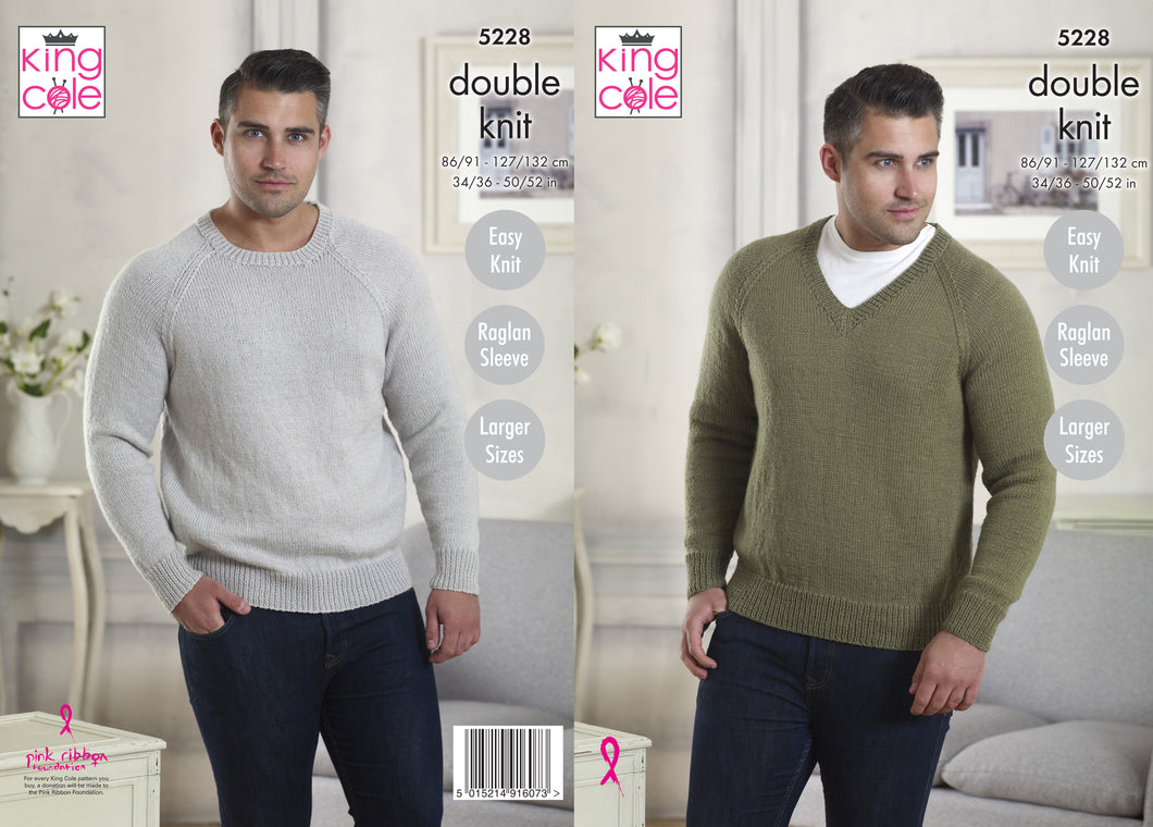 King Cole Pattern 5228: Sweaters
