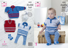 Load image into Gallery viewer, Kingcole Pattern 5353: Sweater, Polo Shirt &amp; Slipover
