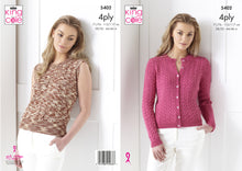 Load image into Gallery viewer, King Cole Pattern 5402: Cardigan &amp; Slipover
