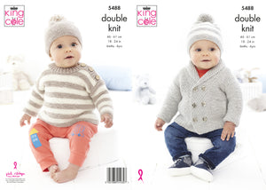 Kingcole Pattern 5488: Jacket, Sweater & Hats