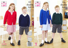 Load image into Gallery viewer, King Cole Pattern 5541: V and round Neck School Sweaters and Cardigans
