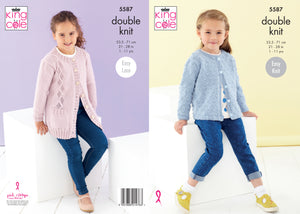 King Cole Pattern 5587: Cardigans