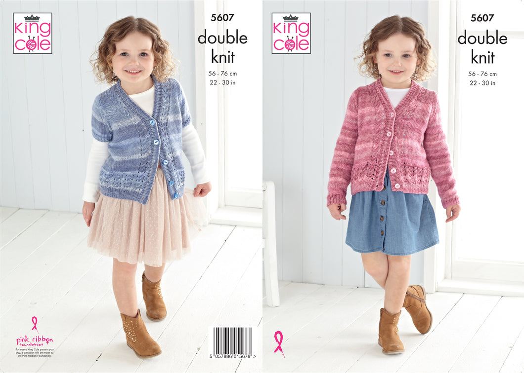 King Cole Pattern 5607: Cardigans