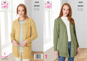 King Cole Pattern 5658: Cardigans