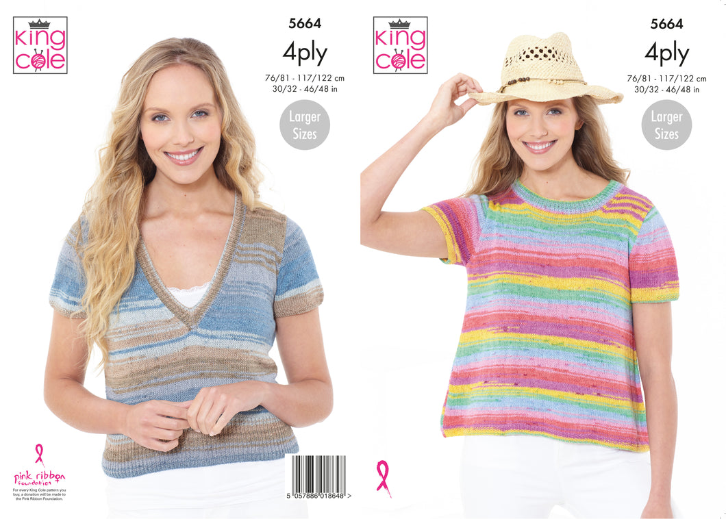 king Cole Pattern 5664: Tops