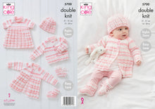 Load image into Gallery viewer, King Cole Pattern 5700: Matinnee Coat, Top, Cardigan, Hat &amp; Booties
