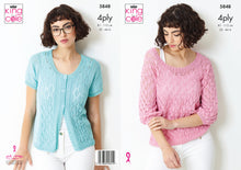Load image into Gallery viewer, King Cole Pattern 5848: Top and Cardigan

