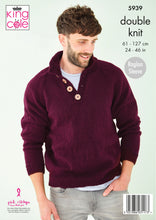 Load image into Gallery viewer, King Cole Pattern 5939: Sweaters
