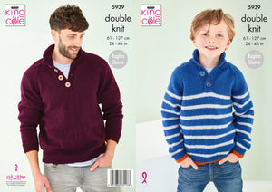 King Cole Pattern 5939: Sweaters