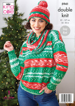 Load image into Gallery viewer, King Cole Pattern 5941: Sweater, Cowl &amp; Hat
