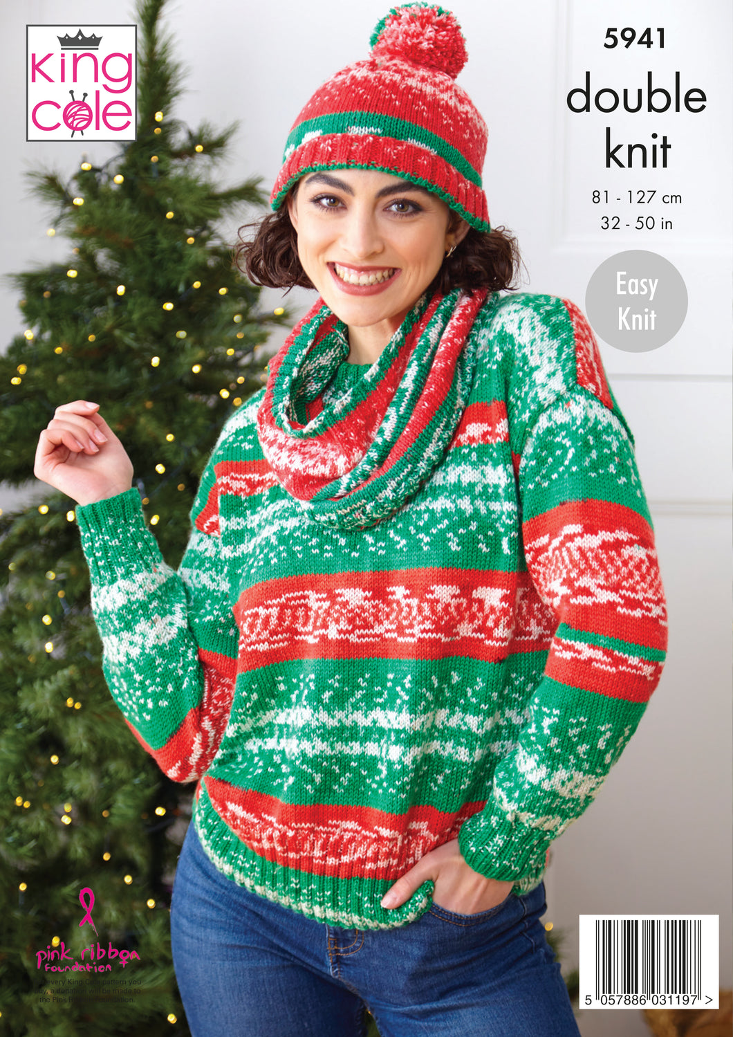 King Cole Pattern 5941: Sweater, Cowl & Hat